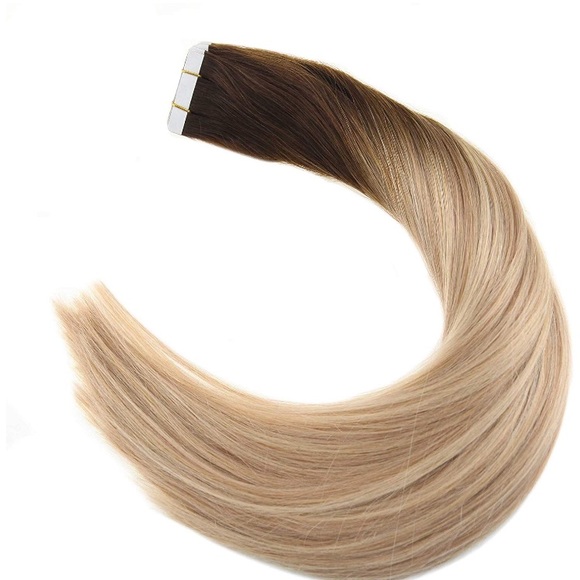✨ 18” #4 Brown #18,#22HUMAN HAIR TAPE INS*NWT ❤️ main image 4